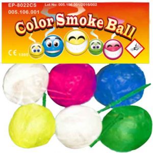 μπαλάκι καπνού color smoke ball (6 τμχ)