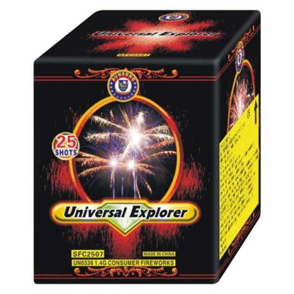 Εναέριο πυροτέχνημα 25 βολών Universal Explorer